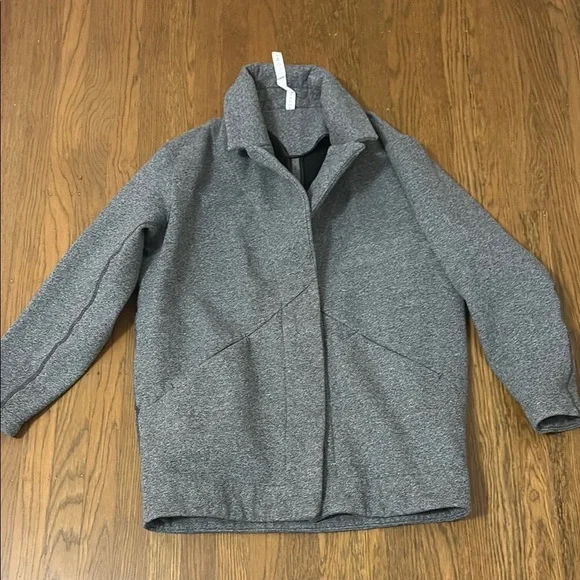 Lululemon athletica Cozy Car Coat Heather Gray Size 8 - Picture 1 of 6